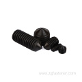 black oxide grade 8.8 set screws with cone point